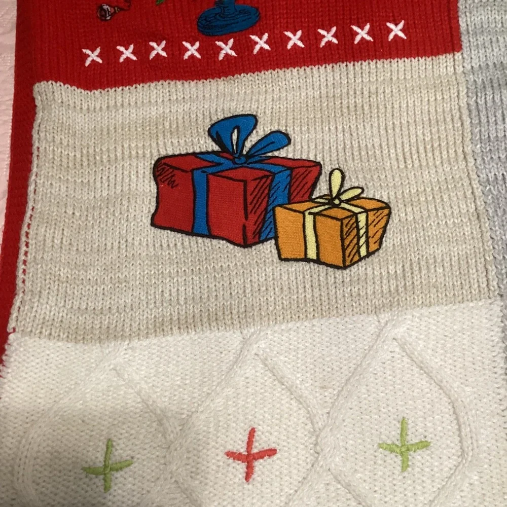 Pottery Barn Kids Dr Seuss The Grinch Christmas Knit Sherpa Throw Blanket 40x50
